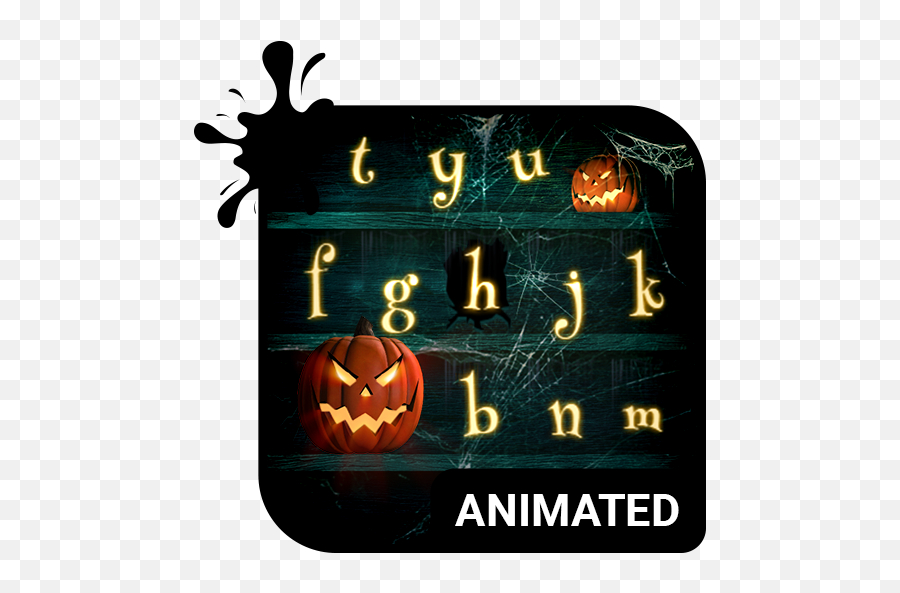 Halloween Animated Keyboard Live Wallpaper - Apps On Emoji,Jack O Lantern Animated Emoticons