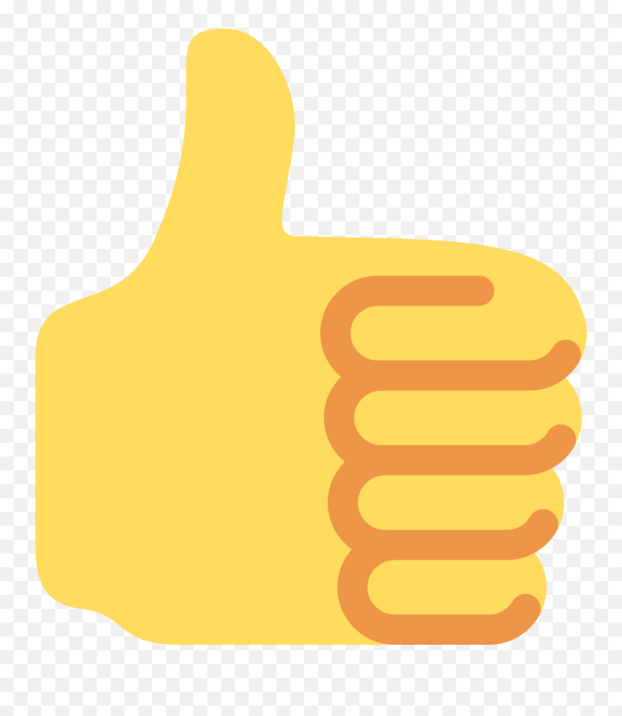 Thumbs Up Emoji Clipart - Meaning Png Download Twitter Thumbs Up Emoji,Emoji Clipart