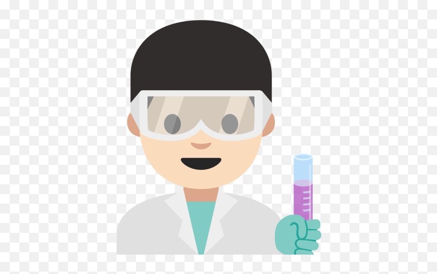 U200d Man Scientist Light Skin Tone Emoji,Job Emojis Male Female