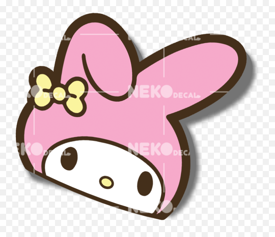 My Melody U0026 Kuromi Peekers Emoji,Bunny Emoji Text