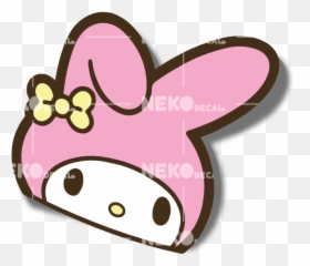 My Melody U0026 Kuromi Peekers Emoji,Bunny Emoji Text