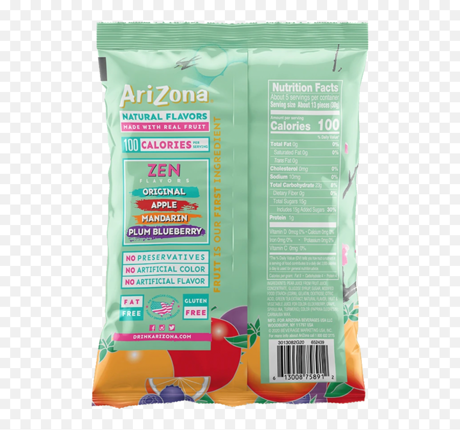 Arizona Green Tea Fruit Snacks 5oz Emoji,Arizona Iced Tea Emoji