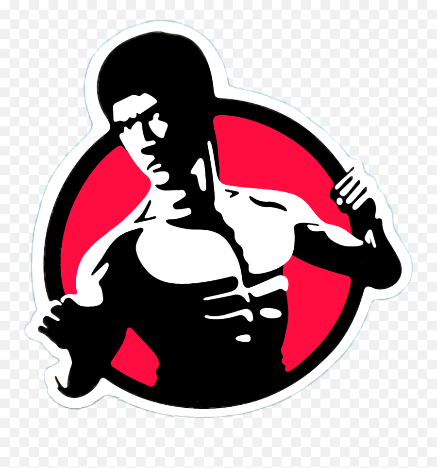 Brucelee Karate Kungfu Sticker By Skinny Sweaty Man - Automotive Decal Emoji,Sweaty Emoji