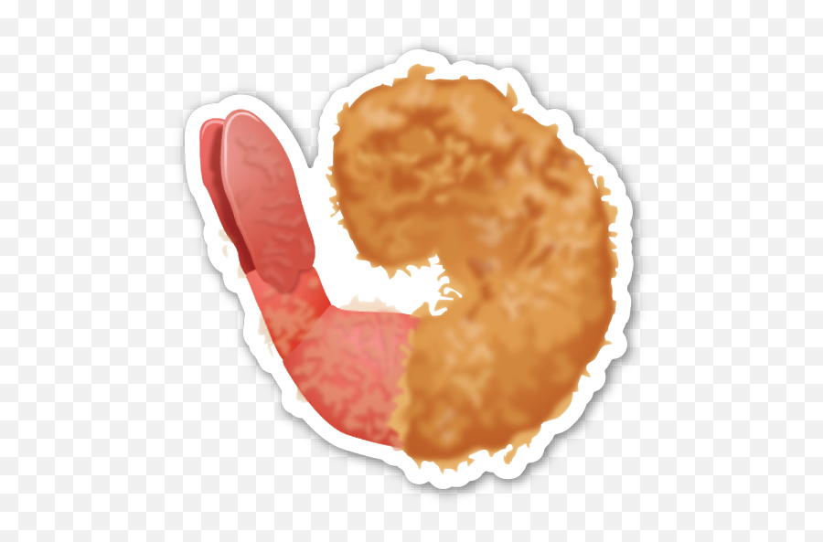 Fried Shrimp Fried Shrimp Emoji Stickers Food Icons - Camarón Que Se Duerme Se Lo Lleva,Food Emoji