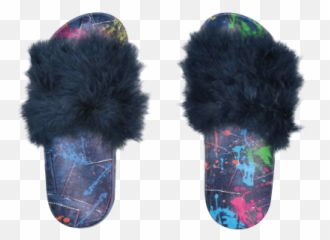 These Were Made For - Open Toe Emoji,Purple Emoji Slippers