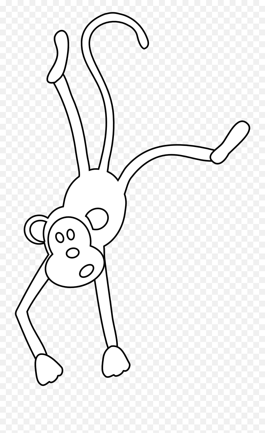 Monkeys Clipart Line Monkeys Line - Monkey Illustration White Png Emoji,Dancing Monkey Emoji