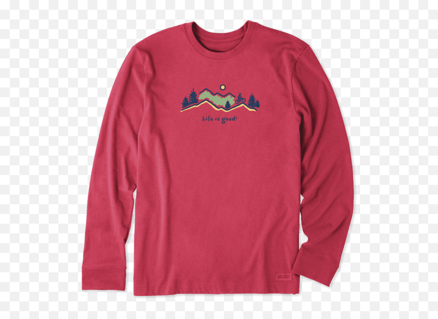 Long Sleeve Vintage Crusher Tee - Long Sleeve Emoji,Men Emoji Shirt