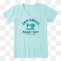 Sew Ahead Make My Day Crusher Vee - Unisex Emoji,Sassy Emoji Shirt
