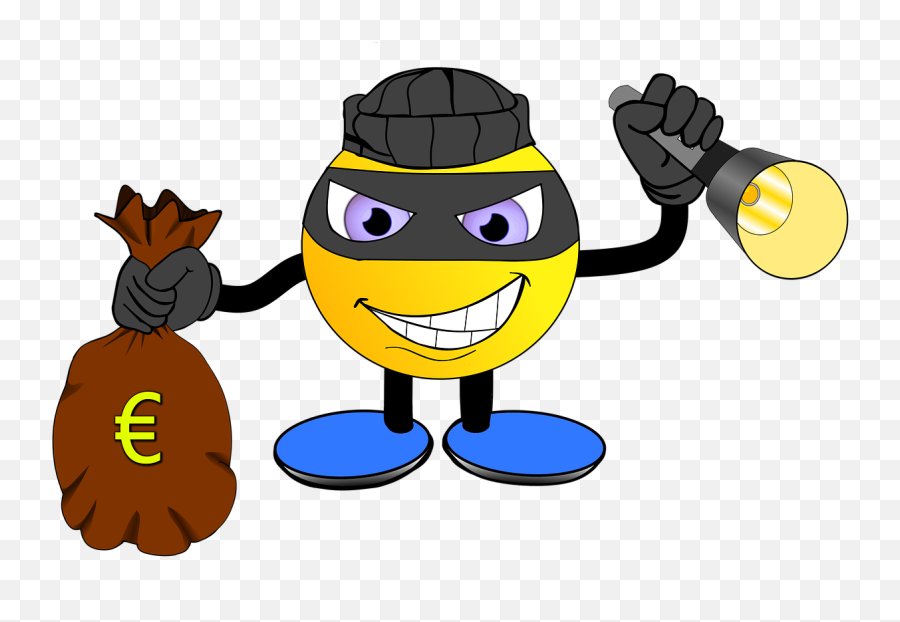 Lanterna Predador Bandido Roubo - Robber Emoji,Emoticons Raposa