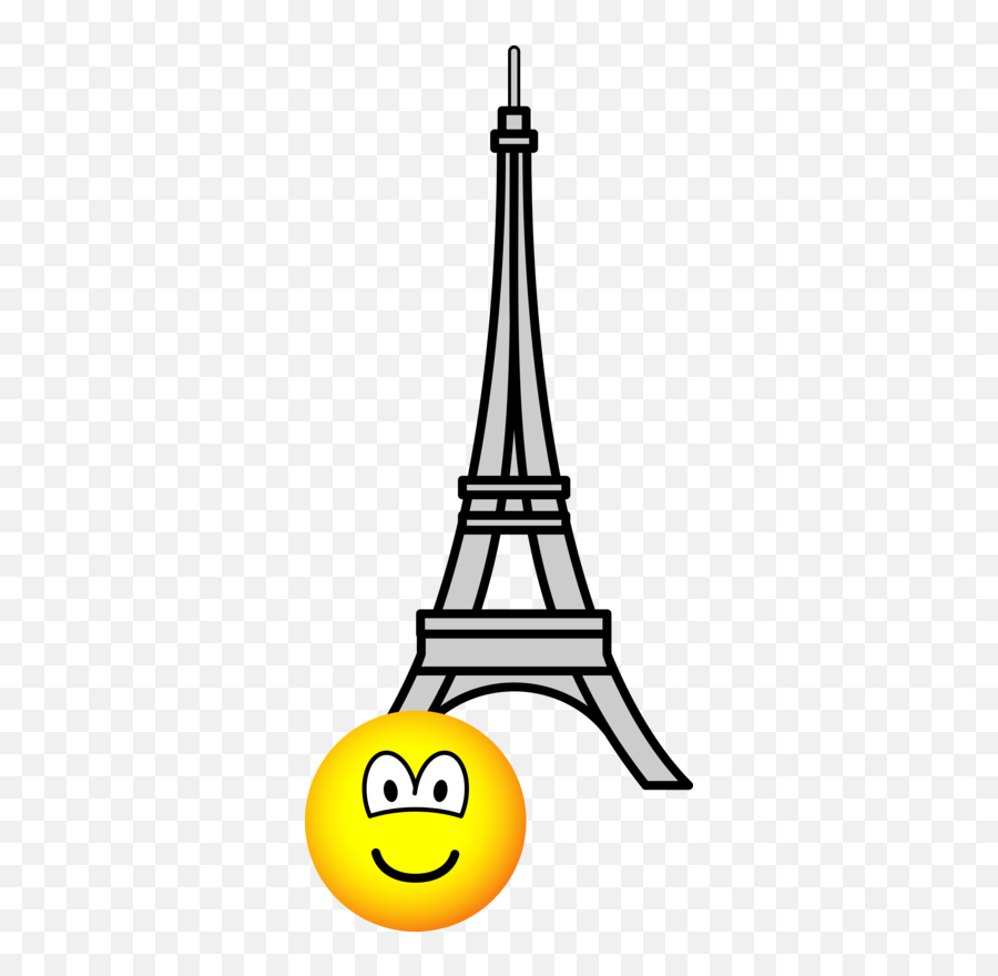 Eiffel Tower Emoticon Emoticons Emofacescom - Eiffel Tower Emoji,Black Emoticons For Iphone