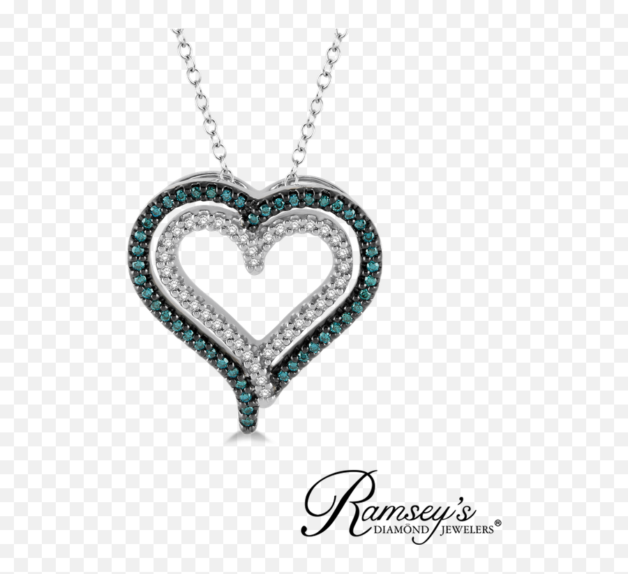 14ct Tw Diamond Heart Necklace In Sterling Silver - Brand Awareness Campaign Examples Emoji,Yellow Diamond Emotion