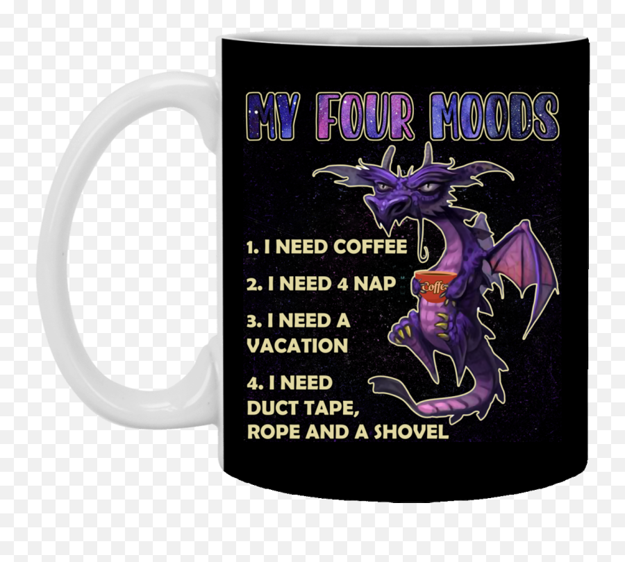 My Four Moods Dragon Mug - Purple Dragon My Four Moods Emoji,Moods & Emotions Book Set