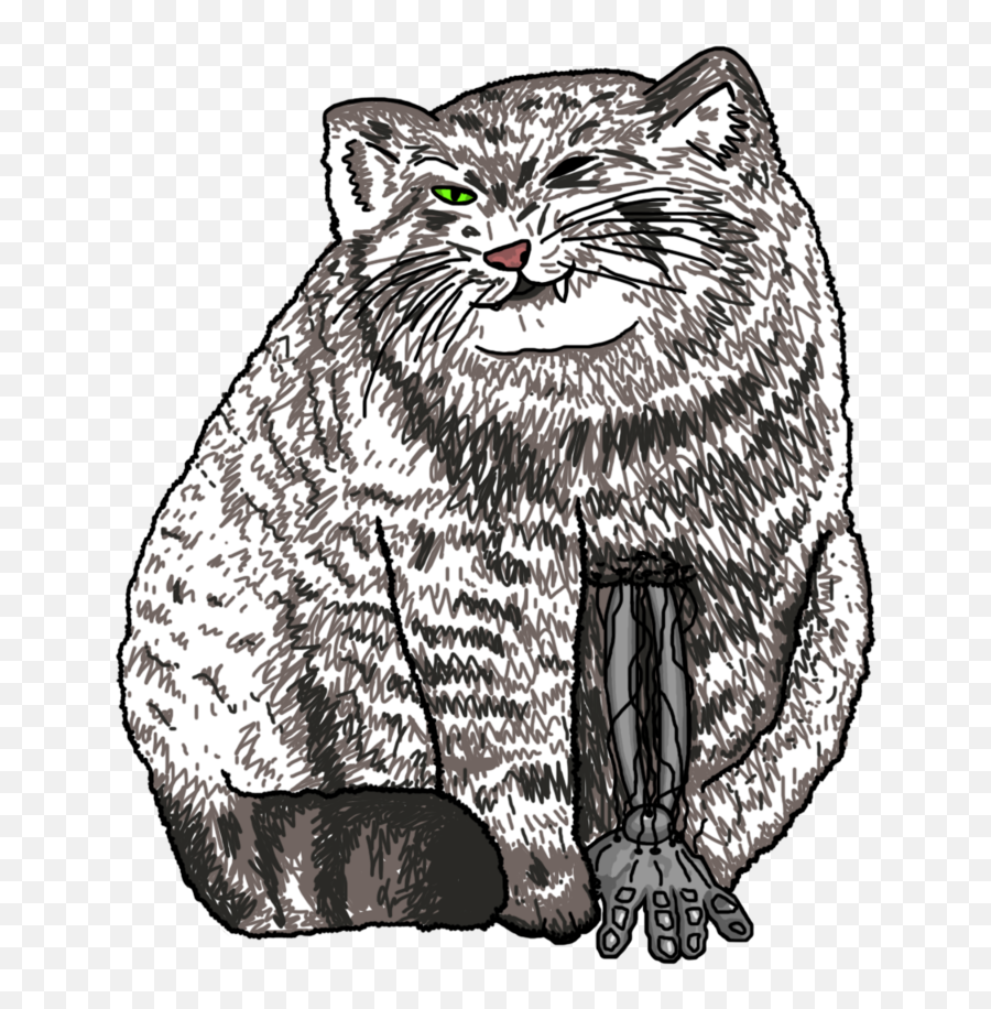 Art - Big Bad Cat Emoji,How To Draw Emotions Furry