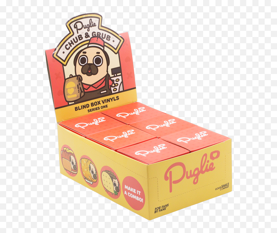 Puglie Chub U0026 Grub Blind Box Vinylu2019s Series One - Puglie Pug Figure Emoji,Tater Tot Emoticon