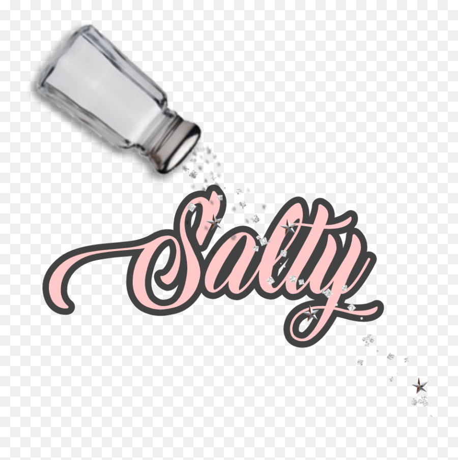 Salt Salty Quotes Pink Words Sticker - Language Emoji,Salty Emoji