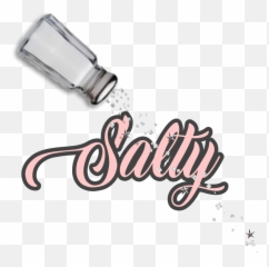 Salt Salty Quotes Pink Words Sticker - Language Emoji,Salty Emoji