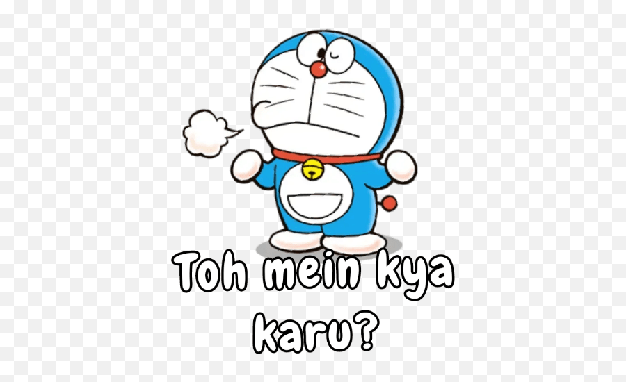 Moody Doraemon Hindi - Doraemon Stickers For Whatsapp Emoji,Moody Emoji