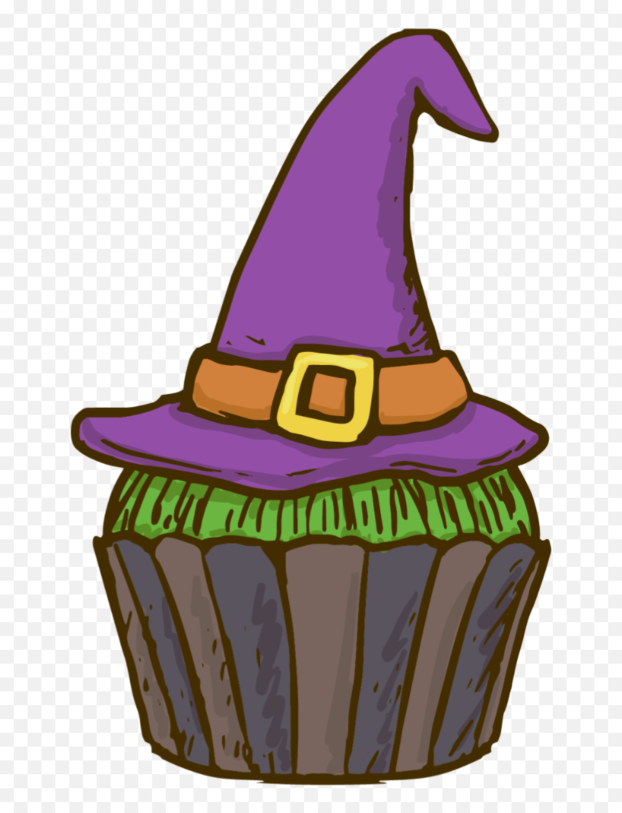 Halloween Cake Witch Hat Cartoon - Costume Hat Emoji,Halloween Emoji Cakes