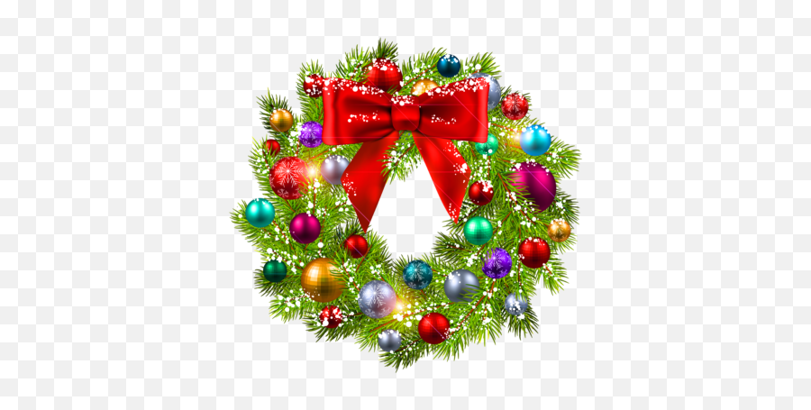 Holidays - Wreath Free Clip Art Christmas Emoji,Christmas Ornament Emotions