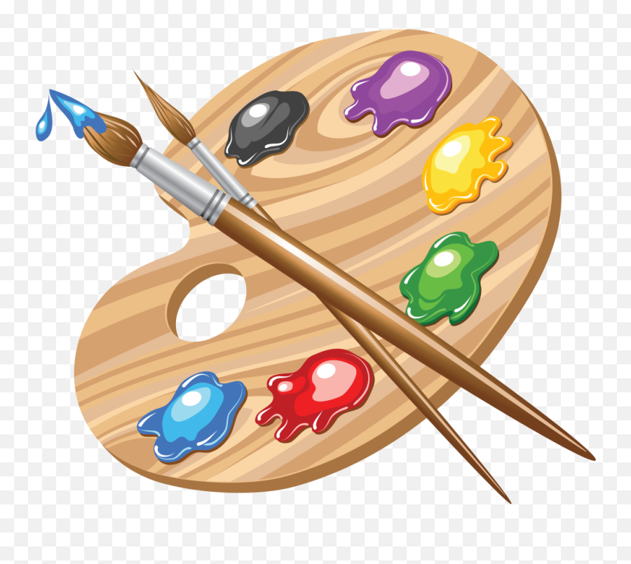 Painting Clipart Art Palette Painting - Paint Palette Clipart Emoji,Art Palette Emoji