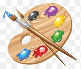 Painting Clipart Art Palette Painting - Paint Palette Clipart Emoji,Art Palette Emoji