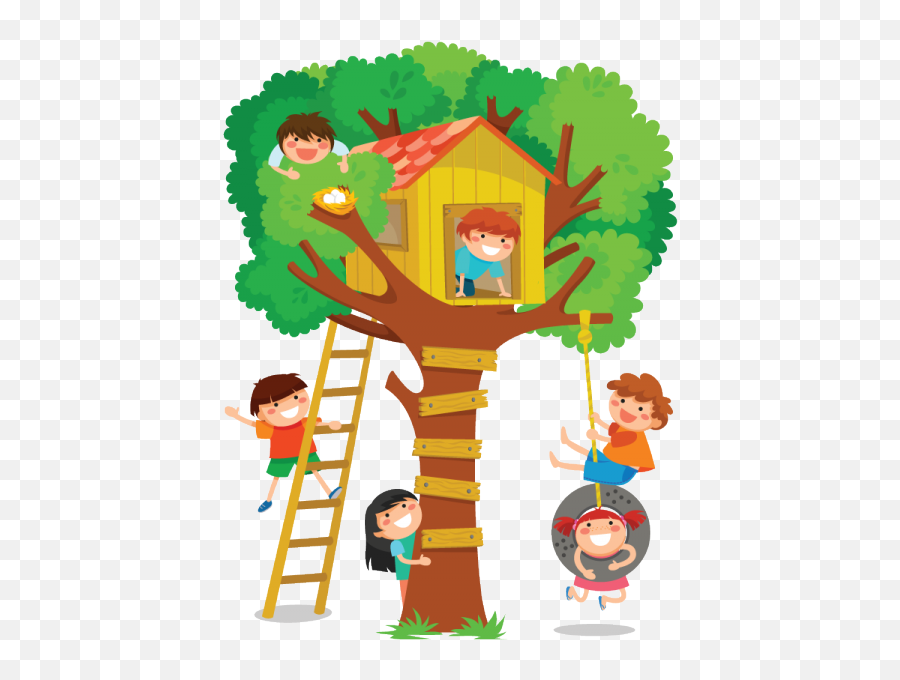 Tree House Clipart Png Transparent Png - Kids Tree House Clipart Emoji,Tree House Emoji