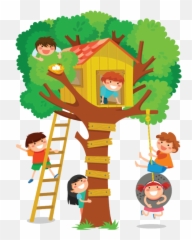Tree House Clipart Png Transparent Png - Kids Tree House Clipart Emoji,Tree House Emoji