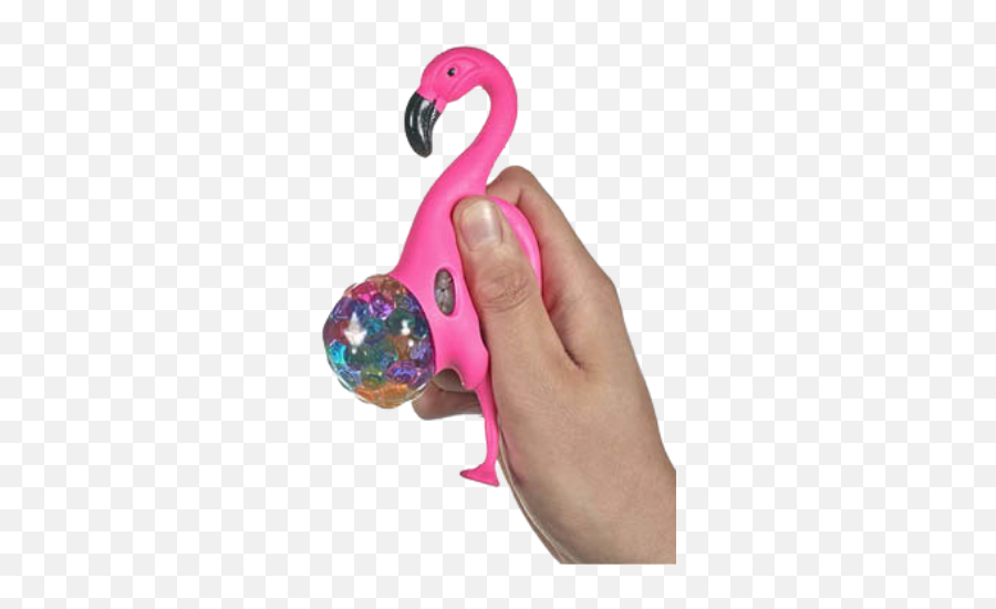 Squeezy Beaded Flamingo Orb Bead Balls Stress Toy - Soft Emoji,Flamongo Emoji