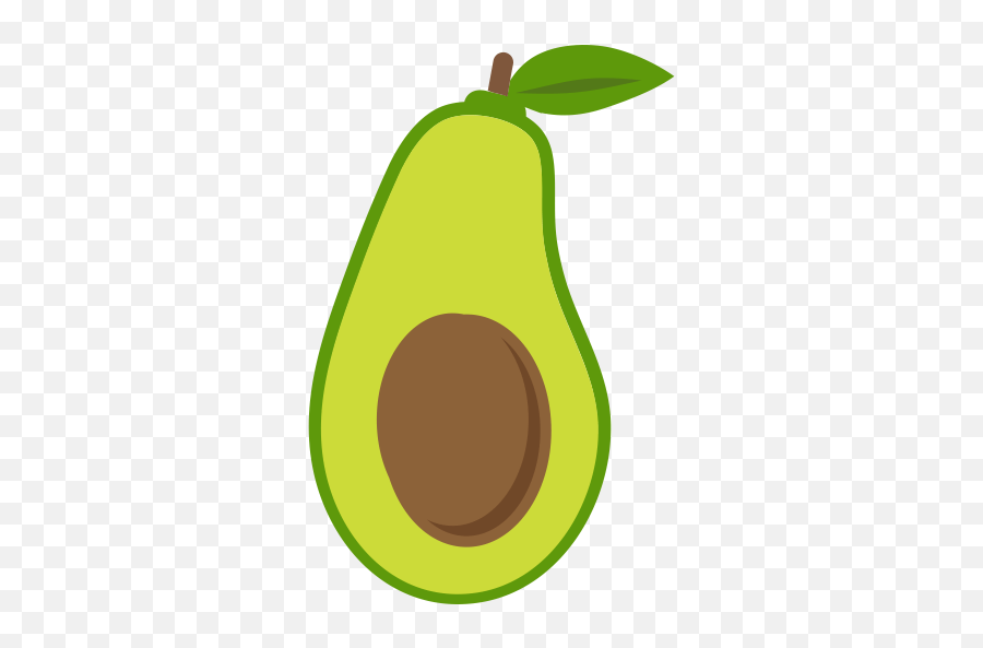 Avocado Fruit Icon Png And Svg Vector - Fresh Emoji,Avocado Emoji Png