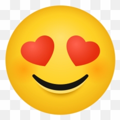 Smiling Face With Heart Eyes - Whatsapp Excited Emoji,Heart Eyes Emoji Png