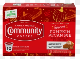 Spiced Pumpkin Pecan Pie Coffee Pods 10 Count - Community Coffee K Cups Emoji,Emoticon Pican Pie