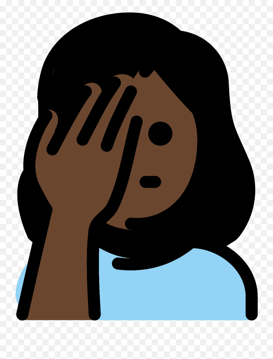 Woman Facepalming Emoji Clipart Free Download Transparent - Openmoji,Faceplam Emoji