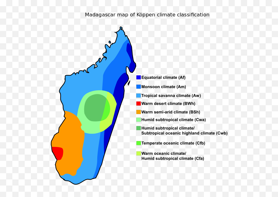 Madagascar Map Of Köppen Climate - Madagascar Climate Map Emoji,Tooth Chart With Emotions And Organs Interrelated