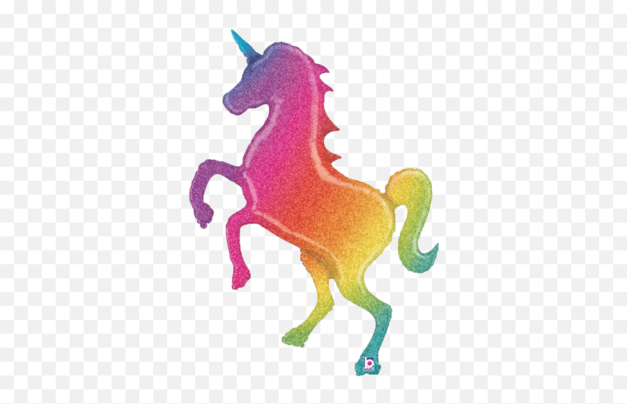Shop Giant Holographic Unicorn - Glitter Rainbow Unicorn Emoji,Rainbow Unicorn Emoji