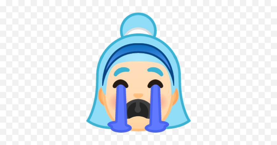 Made Aqua As A Crying Emoji Sticker Because I Had A Very - Happy,Panties Emoji