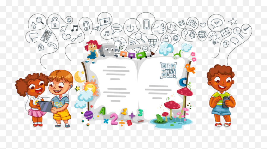 Publishers Docdrag - Qr Code U0026 Short Link U0026 Access Emoji,Dialogue With Different Emotions For Kids