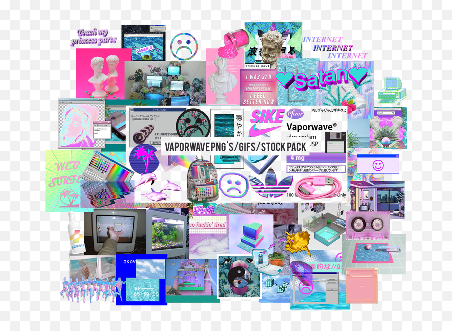 Sad Aesthetics Png Images Transparent Background Png Play Emoji,Vaporwave Heart Emoticon