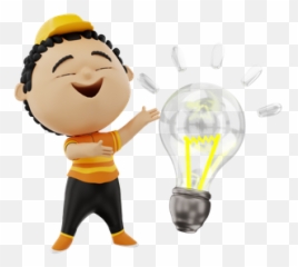 Lightning Bulb 3d Illustrations Designs Images Vectors Hd Emoji,Lightblub Emoji
