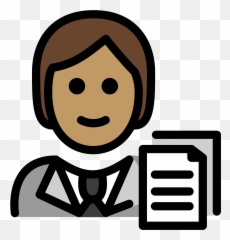 Office Worker Emoji Clipart Free Download Transparent Png,Person With Laptop Emoji