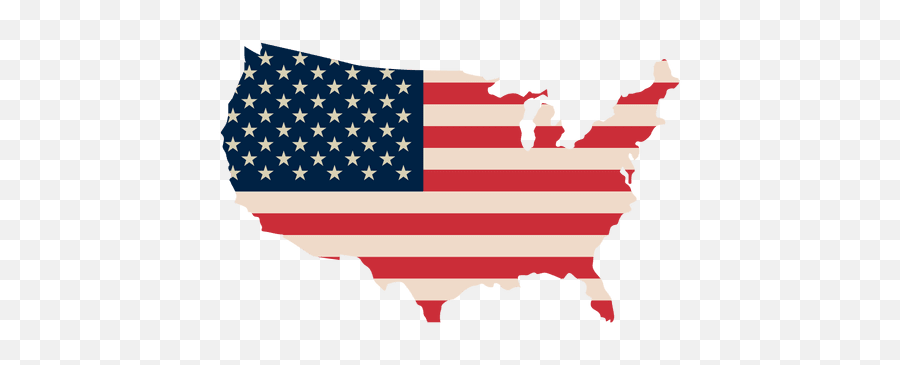 Usa Flag Map Png 1 - Transparent United States Background Emoji,Usa Flag Emoji Png