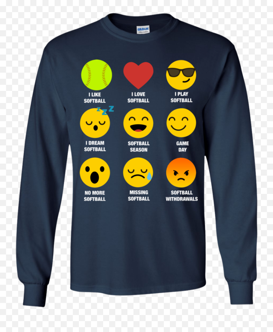 I Love Softball Emoji Emoticon Team Jersey Style Graphic - Sweat Dries Blood Clots Bones Heal T Shirt,Dream Emoji