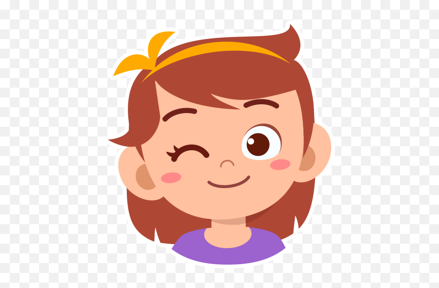 Girl Emoji 3 By Marcossoft - Sticker Maker For Whatsapp,Girl's Happy Birthday Emoji