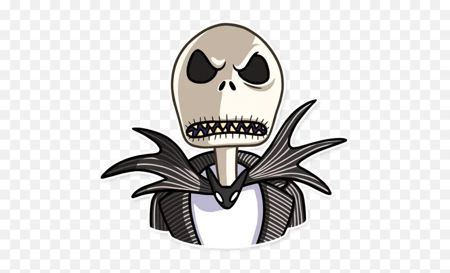 Jack Skeleton Whatsapp Stickers - Stickers Cloud Nightmare Before Christmas Sticker Telegram Emoji,Skeleton Emojis