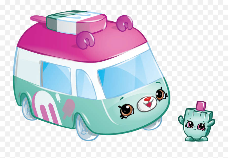 Shopkins Season 1 U2013 Cutie Cars U2013 Zippy Popsicle Fun Food Van - Shopkins Cutie Cars Popsicle Emoji,Car Pop Car Emoji