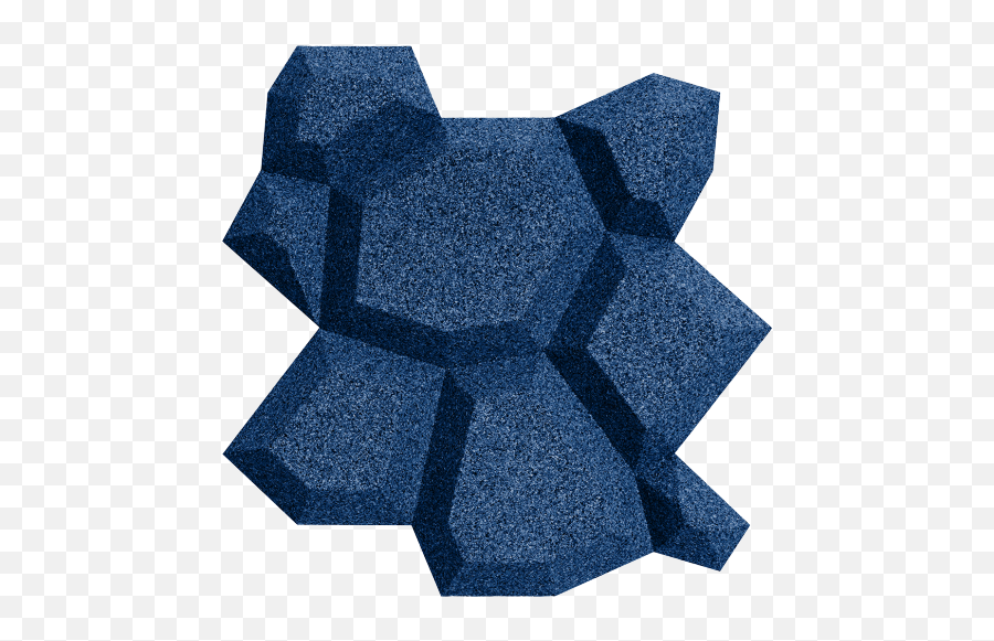 Surface Eleven - Beehive Blue Geometric Emoji,Blue Color Emotion