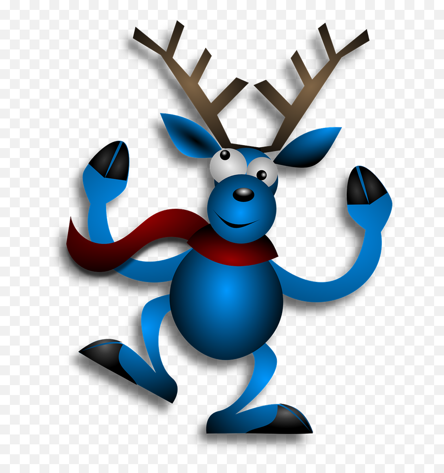 Free Dance Reindeer Cliparts Download Free Clip Art Free - Reindeer Blue Clipart Dancing Emoji,Dancing Santa Emoticon