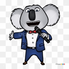 How To Draw Buster Moon Sing - Draw Buster Moon From Sing Emoji,Singing Emoji Clipart