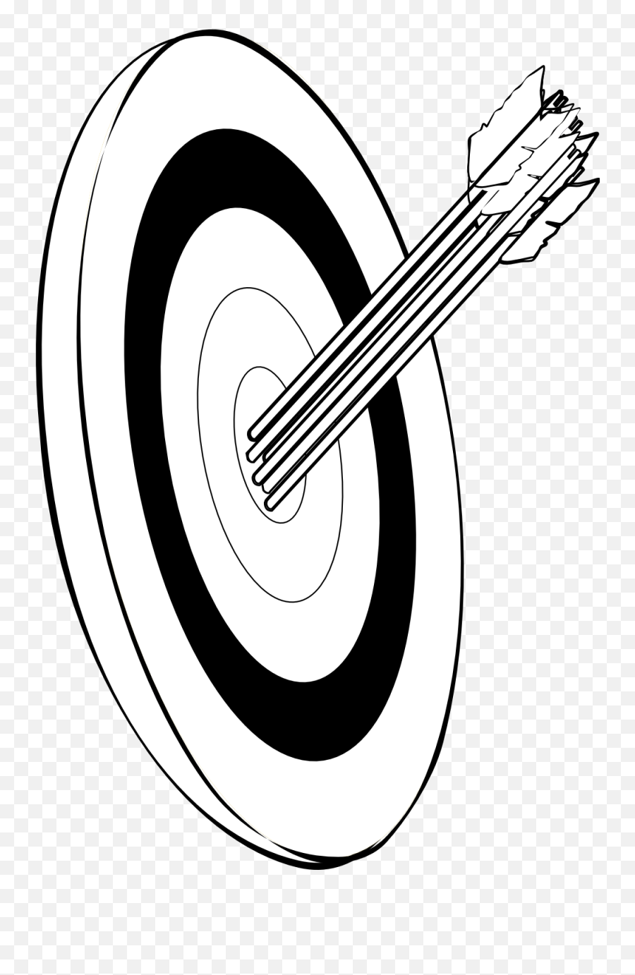 Clipart Arrows Sketch Clipart Arrows Sketch Transparent - Black And White Archery Clipart Emoji,Emoji Pants Target