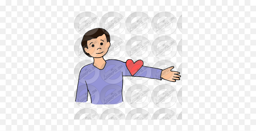 Wear Your Heart On Your Sleeve Picture - Wear Your Heart On Your Sleeve Idiom Drawing Emoji,Wear Your Emotions On Your Sleeve