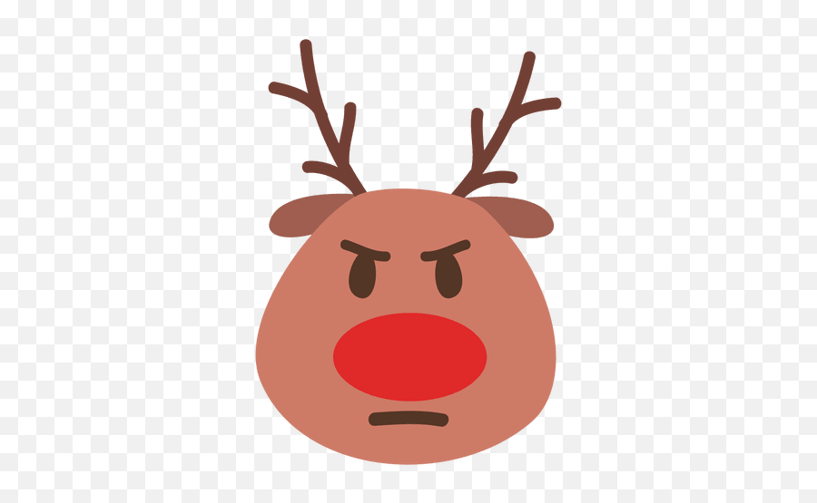 Frown Reindeer Face Emoticon 45 - Transparent Png U0026 Svg Santa Claus Png Cara Emoji,Frown Emoji